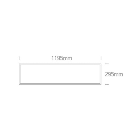 Panel The Rectangular Panels 50148RE/W/C ONE LIGHT 4000K 120cm