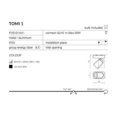 kinkiet TOMI AZ0681 AZZARDO