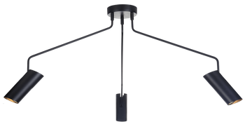 Lampa wisząca Futuro wisząca 3xGU10 czarna LP-17001/3C BK