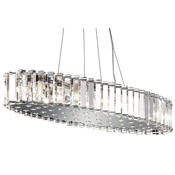 Owalna lampa wisząca Crystal Skye – 12 źródeł światła KL-CRYSTAL-SKYE-I-L Elstead Lighting