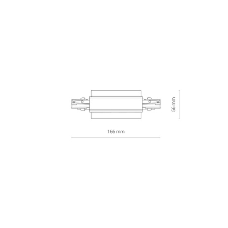 Łącznik prosty wpuszczany biały CTLS RECESSED POWER STRAIGHT CONNECTOR WHITE 8686 Nowodvorski