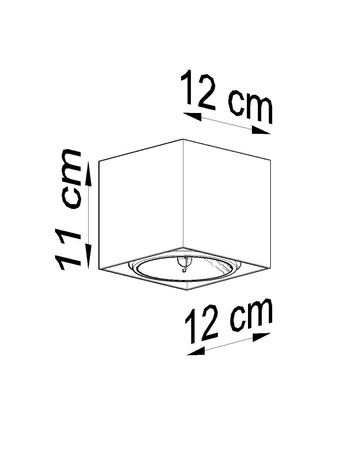 Oczko Faro XL natynkowa 1xGU10 biała IP65 LP-6510/1SM XL WH