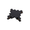 Łącznik krzyżowy wpuszczany czarny CTLS RECESSED POWER X CONNECTOR BLACK 8680 Nowodvorski