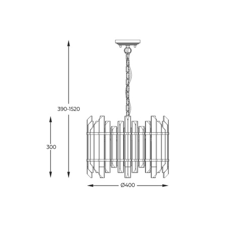 Lampa wisząca ALEXANDRIA P0556-06D-V7V7 Zuma Line