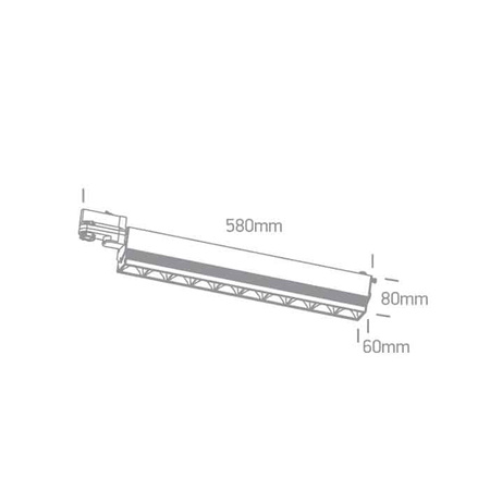 Reflektor Adjustable LED Linear Track Light 65024T/B/W ONE LIGHT 58cm