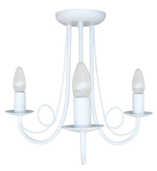 Lampa wisząca Perła 3xE14 biała LP-020/3P white