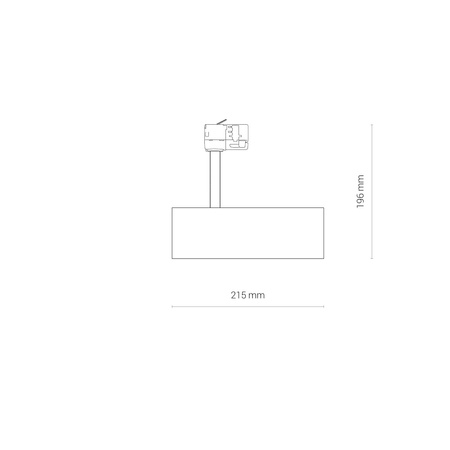 Reflektor na szynoprzewód 3-fazowy 3000K CTLS MILO LED 25W COMMERCIAL Lighting 8760 Nowodvorski