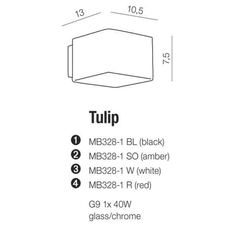 Kinkiet TULIP AZ0137 AZZARDO