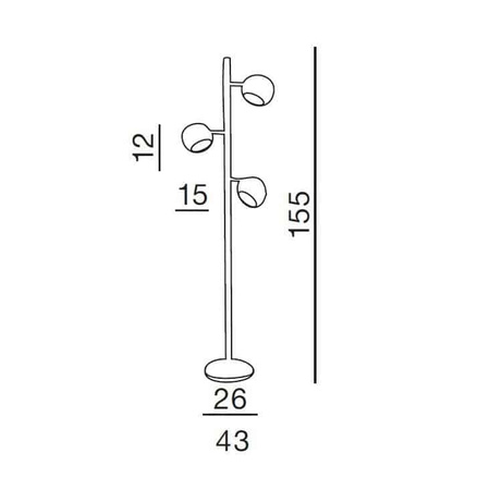 Lampa podłogowa TRINTON AZ0024 AZZARDO