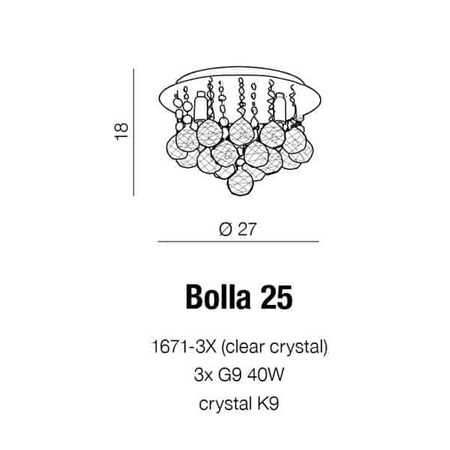 Plafon BOLLA 25 AZ1285 AZZARDO