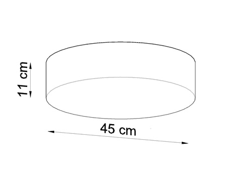 Lampa na Sufit Plafon ARENA 45 Biała  SL.0126  SOLLUX LIGHTING