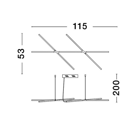 Lampa wisząca BELL LE42729