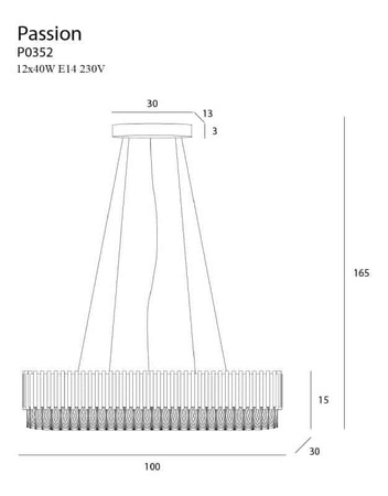 Passion lampa wisząca P0352 MaxLight