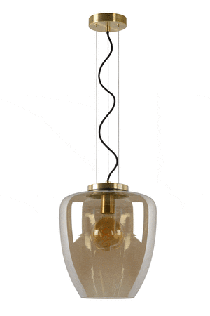 Lampa wisząca FLORIEN - Pendant light - E27 - Amber 30473/28/62 Lucide