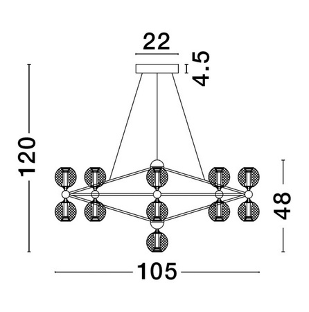 Lampa wisząca BOYA LE42740