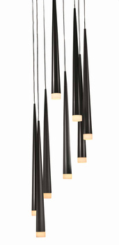 Lampa wisząca STYLO 8 AZ0161 BLACK AZZARDO