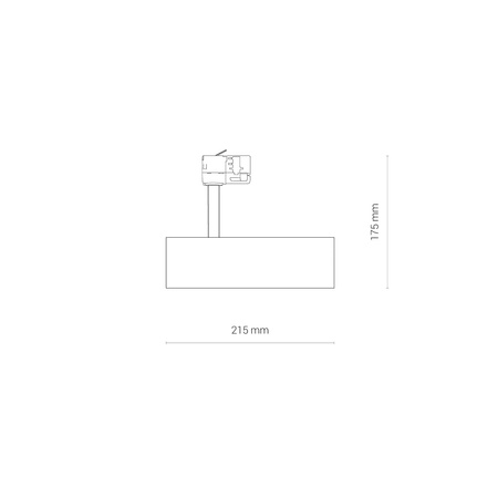 Reflektor na szynoprzewód 3-fazowy 3000K CTLS MILO LED 15W COMMERCIAL Lighting 8764 Nowodvorski