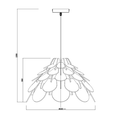 Lampa wisząca BURGO LP-101335/1P L Light Prestige