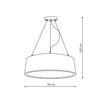 Lampa wisząca Malaga 1xLED biała LP-622/1P WH